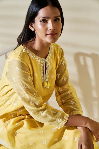 Anita Dongre Hirisha Kurta Yellow online shopping melange singapore indian designer wear