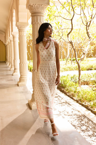 Anita Dongre Kasey Dress natural western indian designer wear online shopping melange singapore