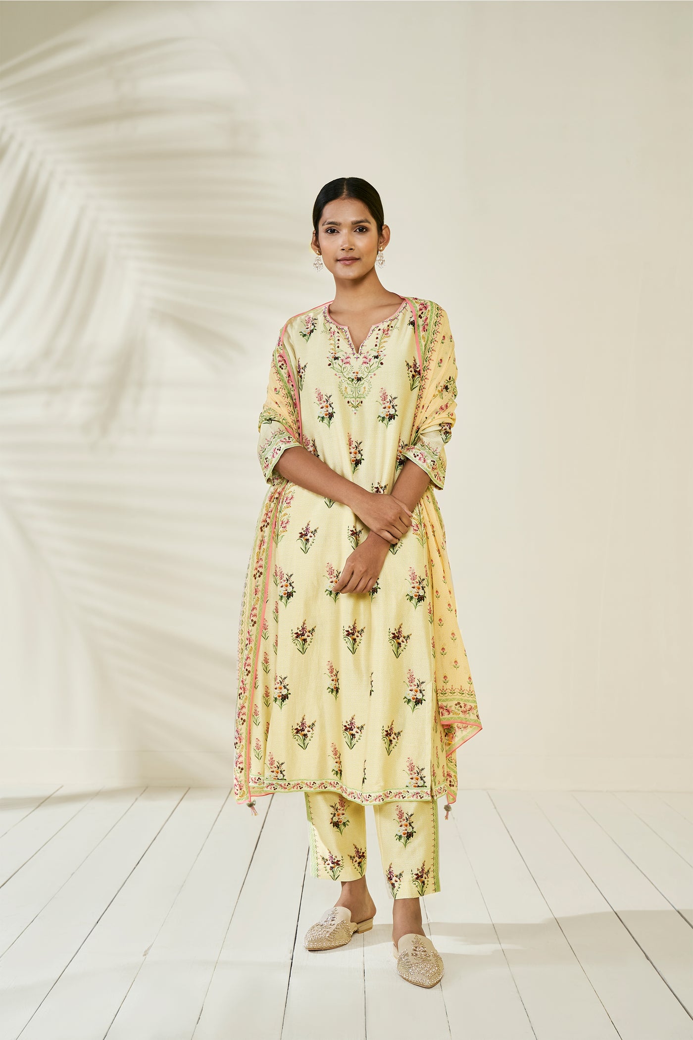Anita Dongre Kunika Set Buttercup online shopping melange singapore indian designer wear