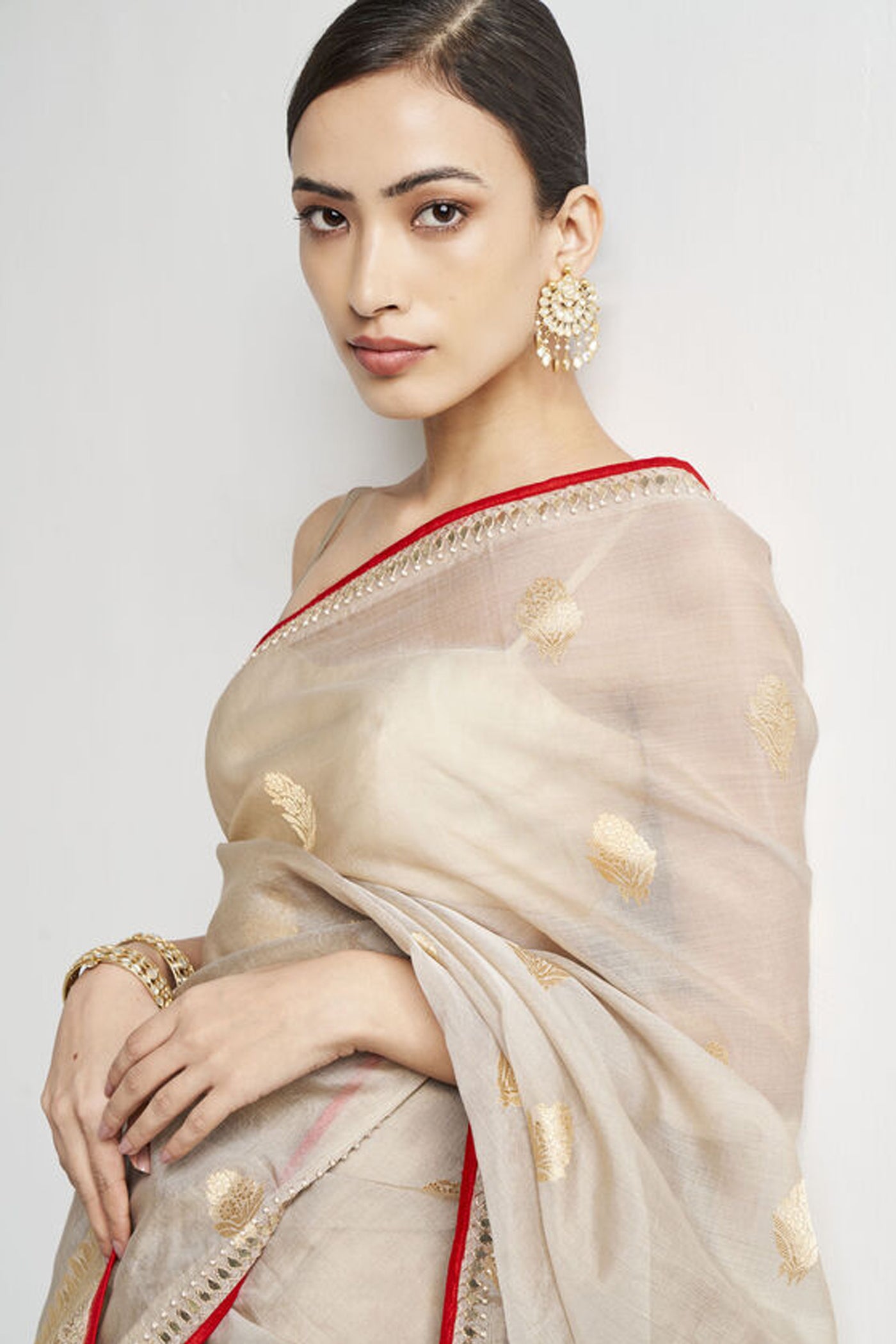 Anita Dongre Lakhi Benarasi Saree Gold indian designer wear online shopping melange singapore