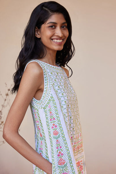 Anita Dongre Luna Dress White indian designer wear online shopping melange singapore