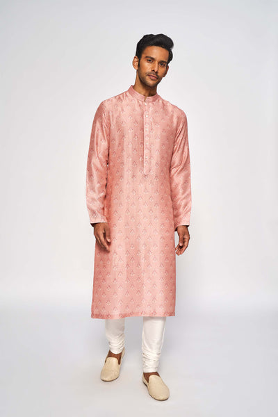 Anita Dongre menswear Ohas Kurta Pink festive indian designer wear online shopping melange singapore 