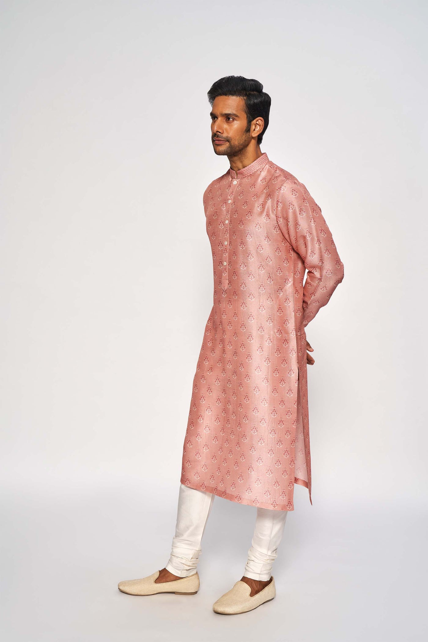 Anita Dongre menswear Ohas Kurta Pink festive indian designer wear online shopping melange singapore