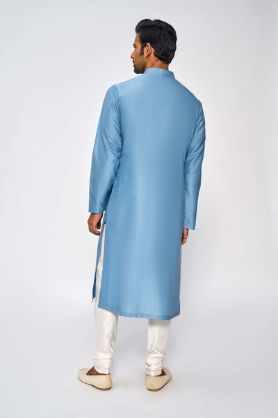 Anita Dongre menswear Ishir Kurta Powder Blue festive indian designer wear online shopping melange singapore