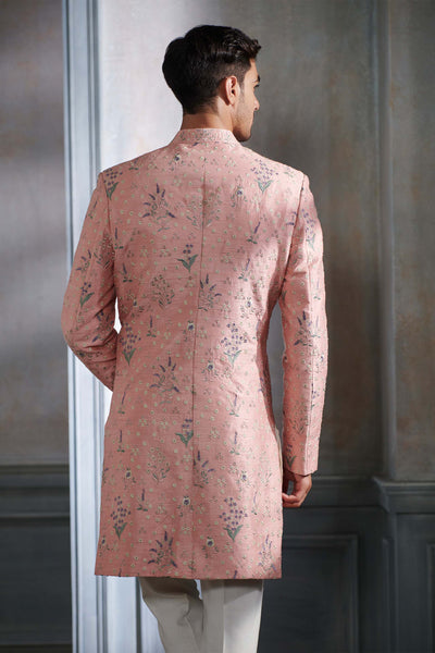 Anita dongre Hetsya Sherwani Pink festive wedding groom indian designer wear online shopping melange singapore