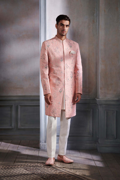 Anita dongre Hetsya Sherwani Pink festive wedding groom indian designer wear online shopping melange singapore 