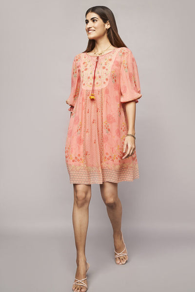 Anita Dongre Mirvat Dress Pink indian designer wear online shopping melange singapore
