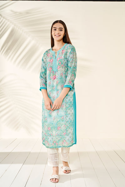 Anita Dongre Netra Kurta Aqua online shopping melange singapore indian designer wear