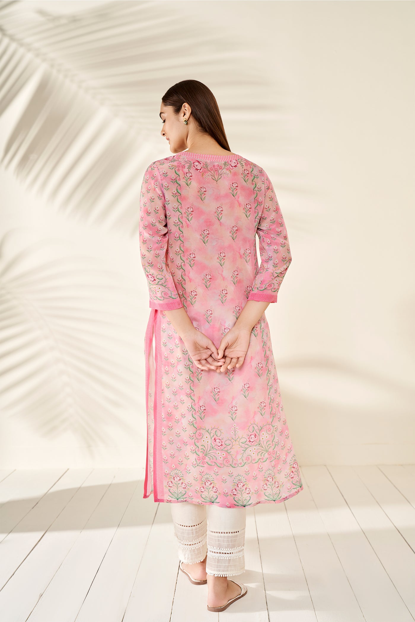 Anita Dongre Netra Kurta Blush online shopping melange singapore indian designer wear