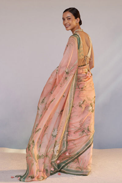 Anita Dongre Sama Saree Blush indian designer wear online shopping melange singapore