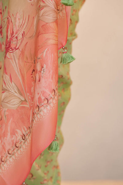 Anita Dongre Shyla Saree Sage indian designer wear online shopping melange singapore