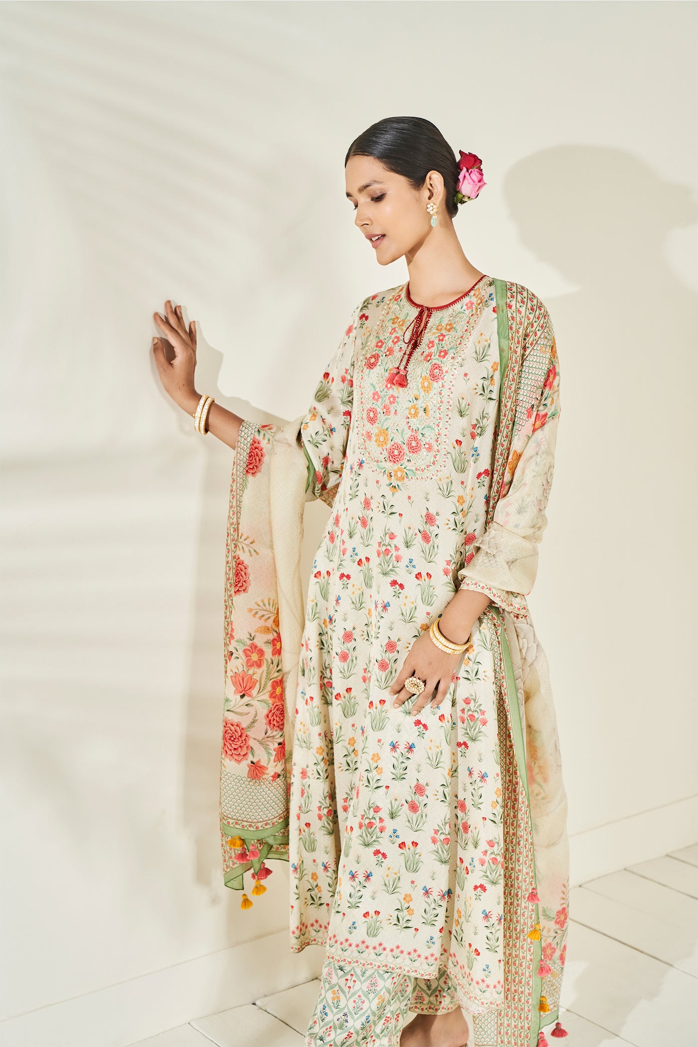 Anita Dongre Suhani Kurta Set Natural festive indian designer wear online shopping melange singapore