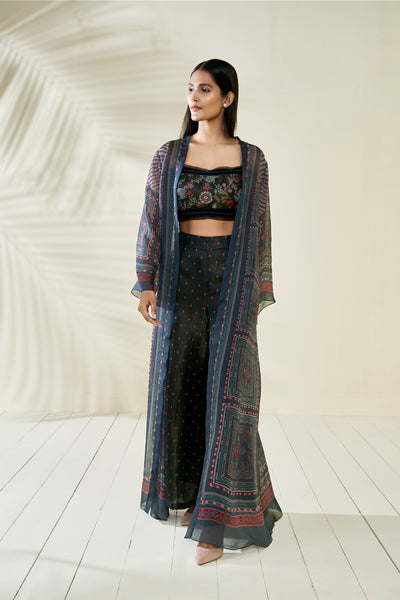 Anita Dongre Zhuri Jacket Grey online shopping melange singapore indian designer wear