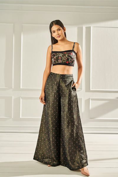 Anita Dongre Zhuri Set Black online shopping melange singapore indian designer wear