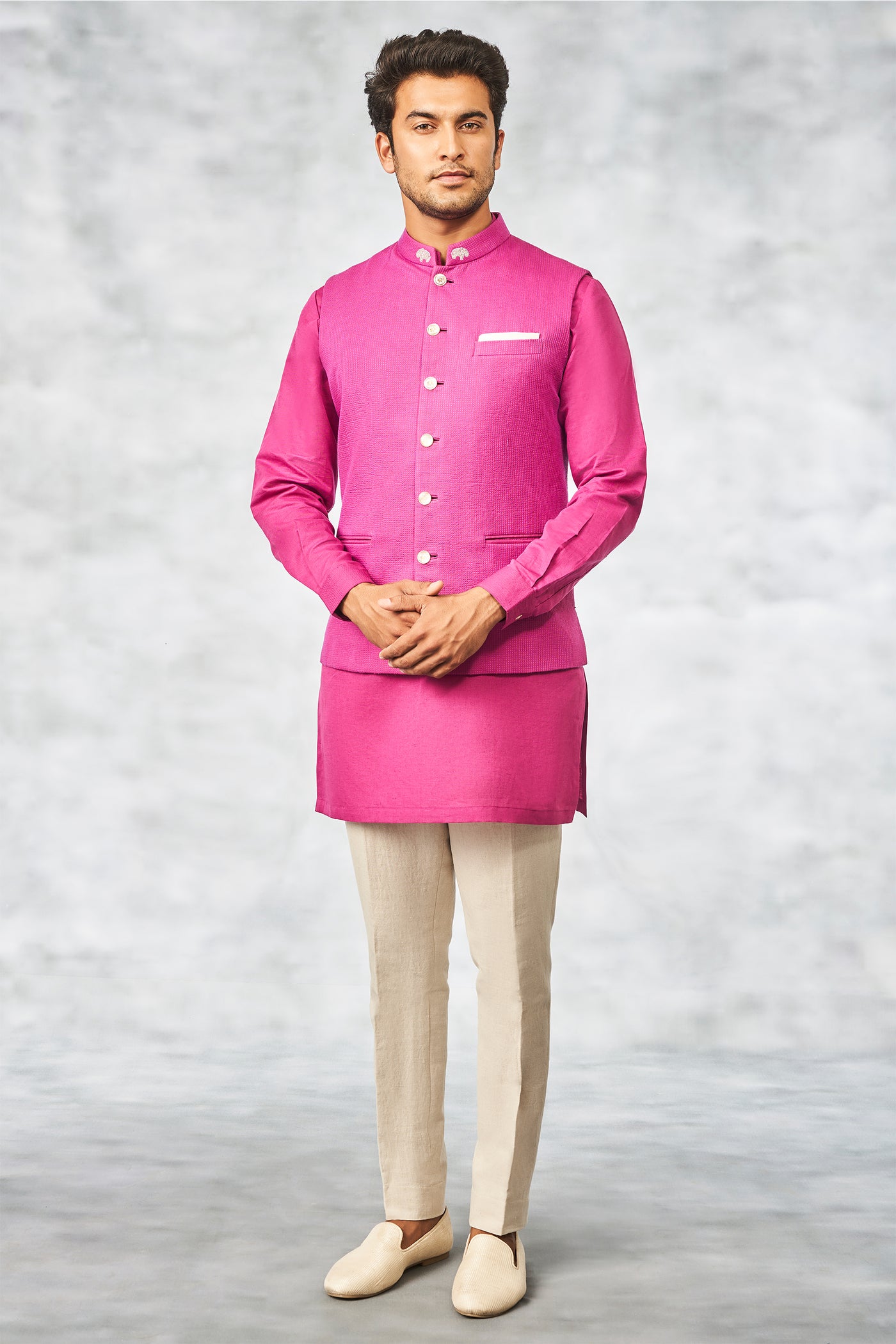 Anita Dongre menswear Raghav bundi bandi purple indian designer wear wedding online shopping melange singapore festive jacket