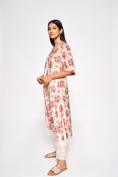 Anita Dongre Miran Kurta Beige indian designer wear online shopping melange singapore
