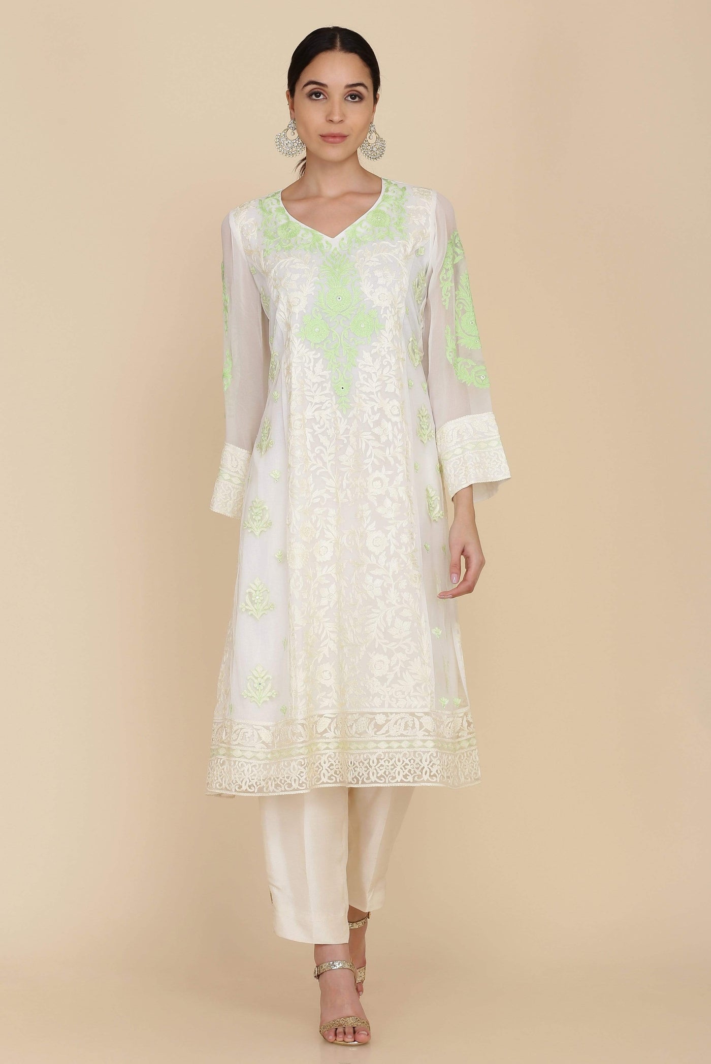 Short Tunic With Silk Pants