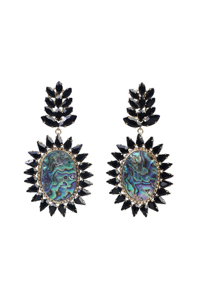 bijoux by priya chandna Abalone Shell Earrings black fashion jewellery online shopping melange singapore