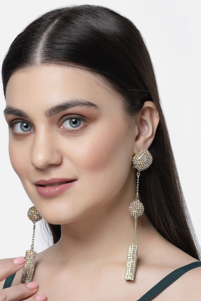 Bijoux by Priya Chandna Ball Stationed Danglers Rainbow jewellery indian designer wear online shopping melange singapore