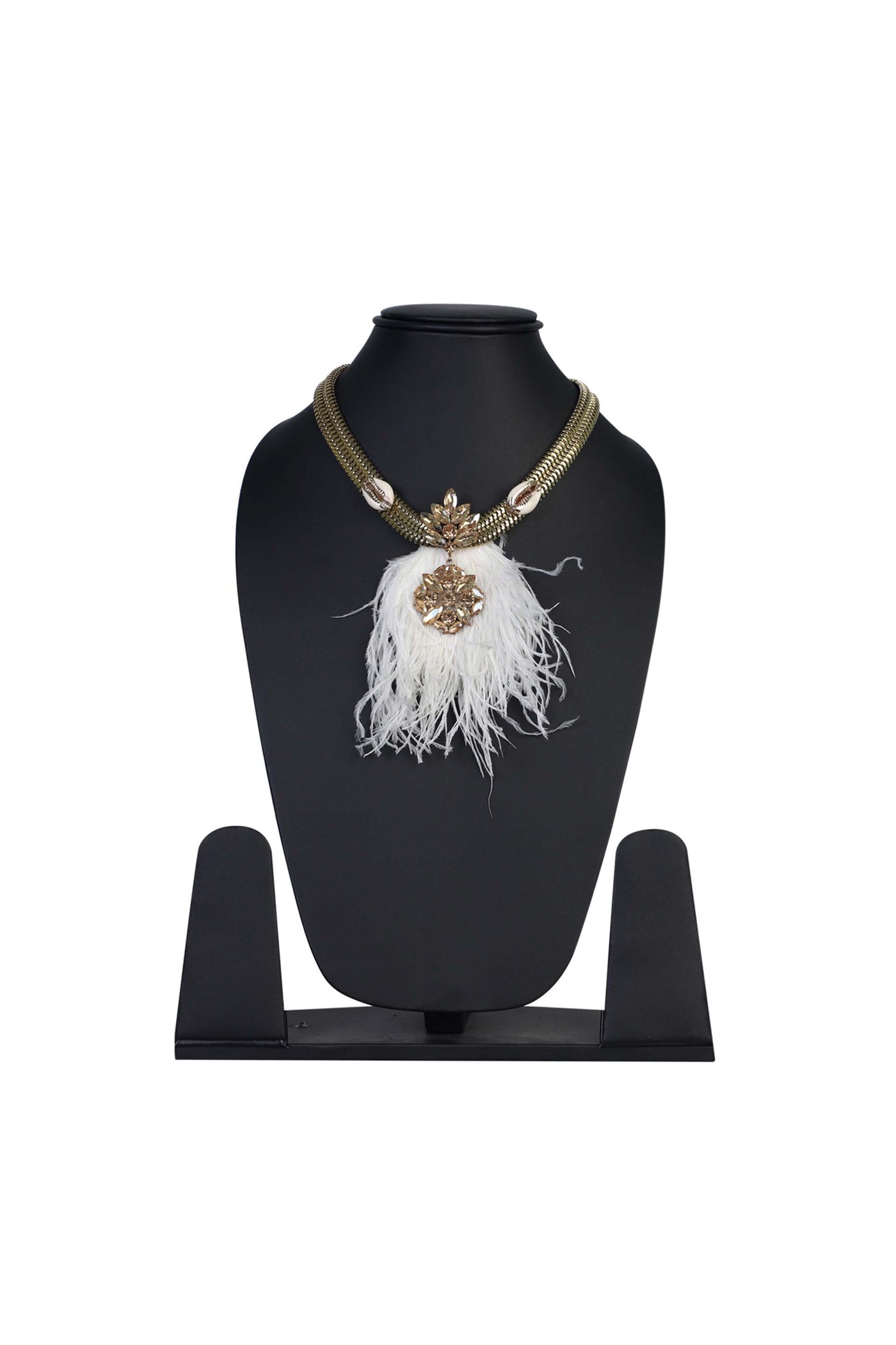 bijoux by priya chandna Cleopatra In Gold and White necklace fashion jewellery online shopping melange singapore indian designer wear