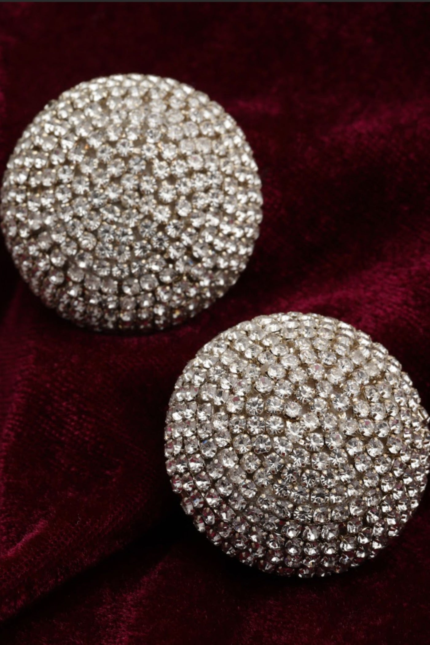 Bijoux by Priya ChandnaCrystal button studs jewellery indian designer wear online shopping melange singapore