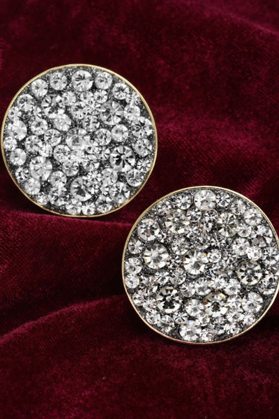 Bijoux by Priya Chandna Crystal button studs jewellery indian designer wear online shopping melange singapore