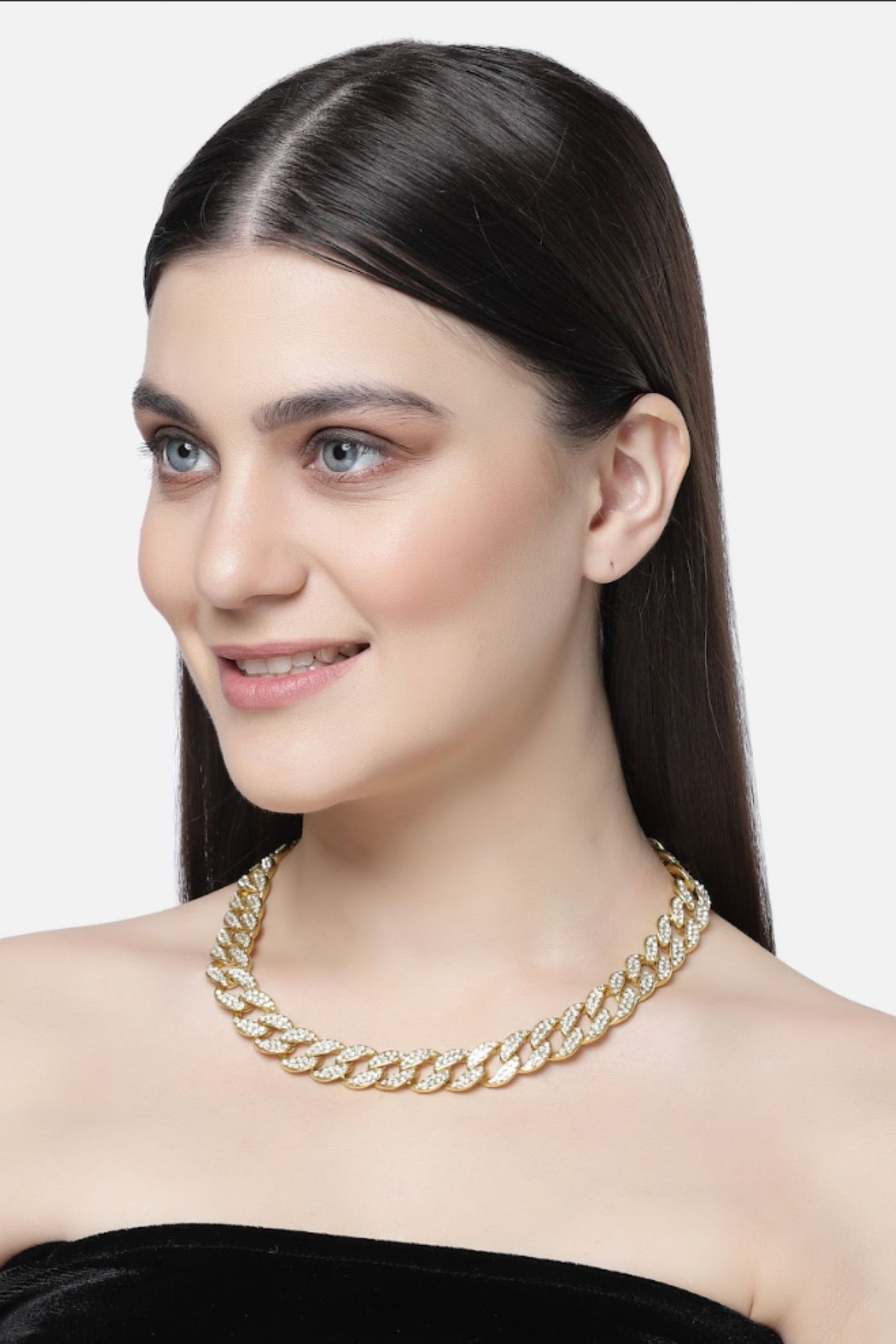 Bijoux by Priya Chandna Cuban Chain Necklace Rainbow jewellery indian designer wear online shopping melange singapore