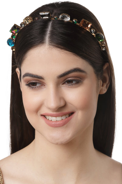 Bijoux by priya chandna daffodil hair band multicolor fashion accessories indian designer wear online shopping melange singapore