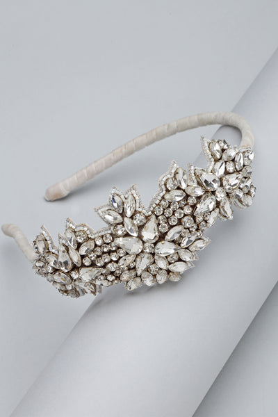 Bijoux by priya chandna daisy hair band white fashion accessories indian designer wear online shopping melange singapore
