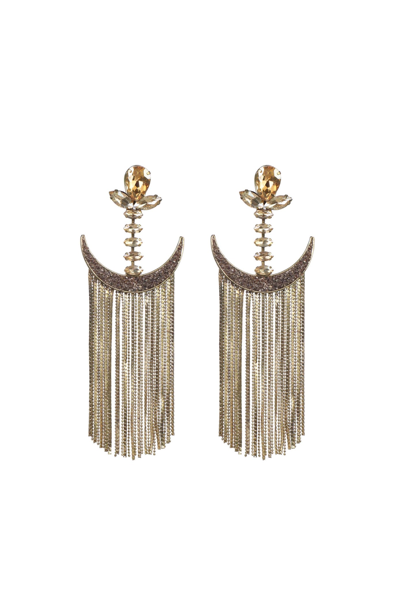 bijoux by priya chandna Diya Danglers earrings gold fashion jewellery online shopping melange singapore indian designer wear