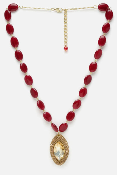 Bijoux by Priya Chandna Gold Pendant with Semi precious stones jewellery indian designer wear online shopping melange singapore