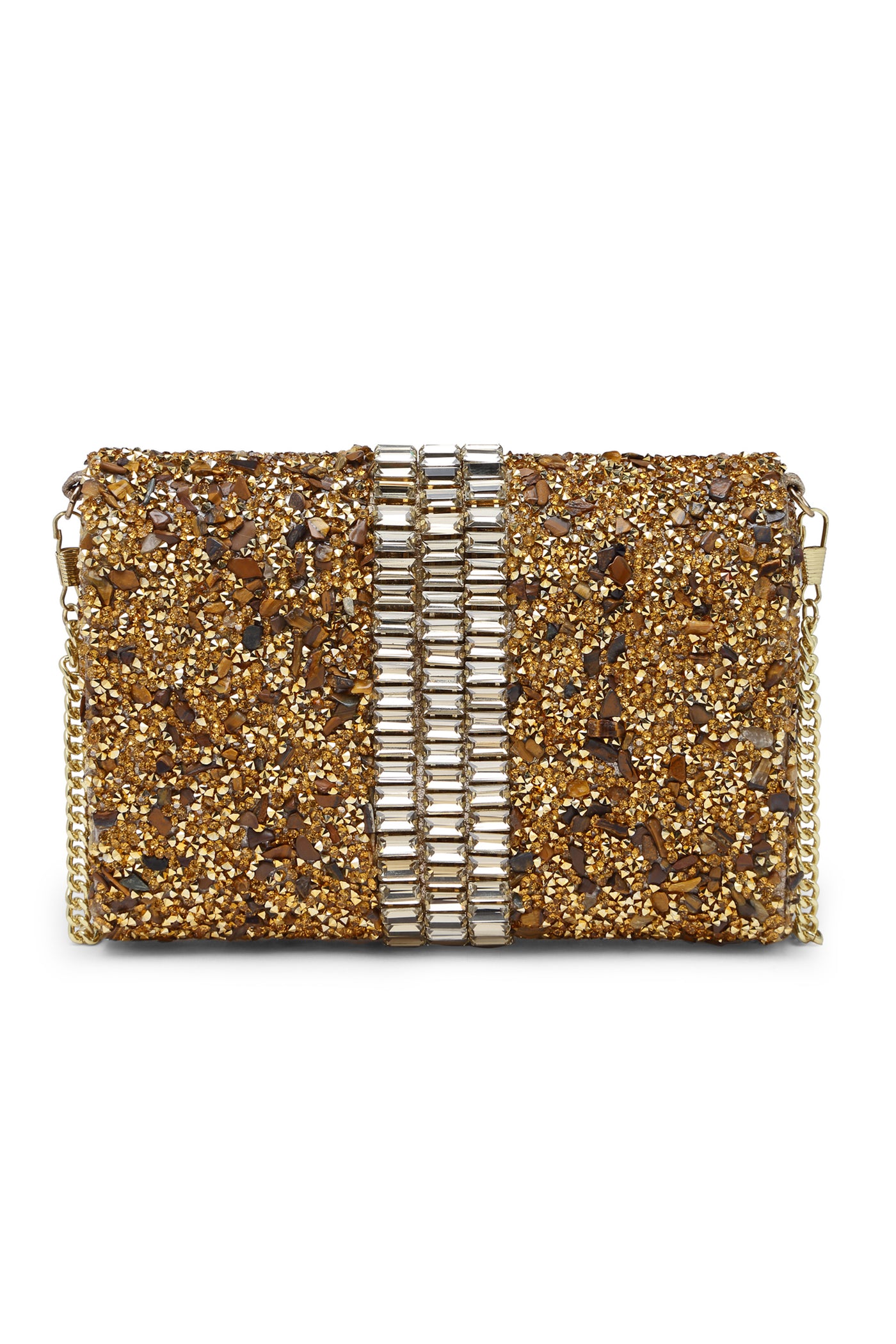 Bijoux by priya chandna Gold Rush Clutch fashion accessories indian designer wear online shopping melange singapore