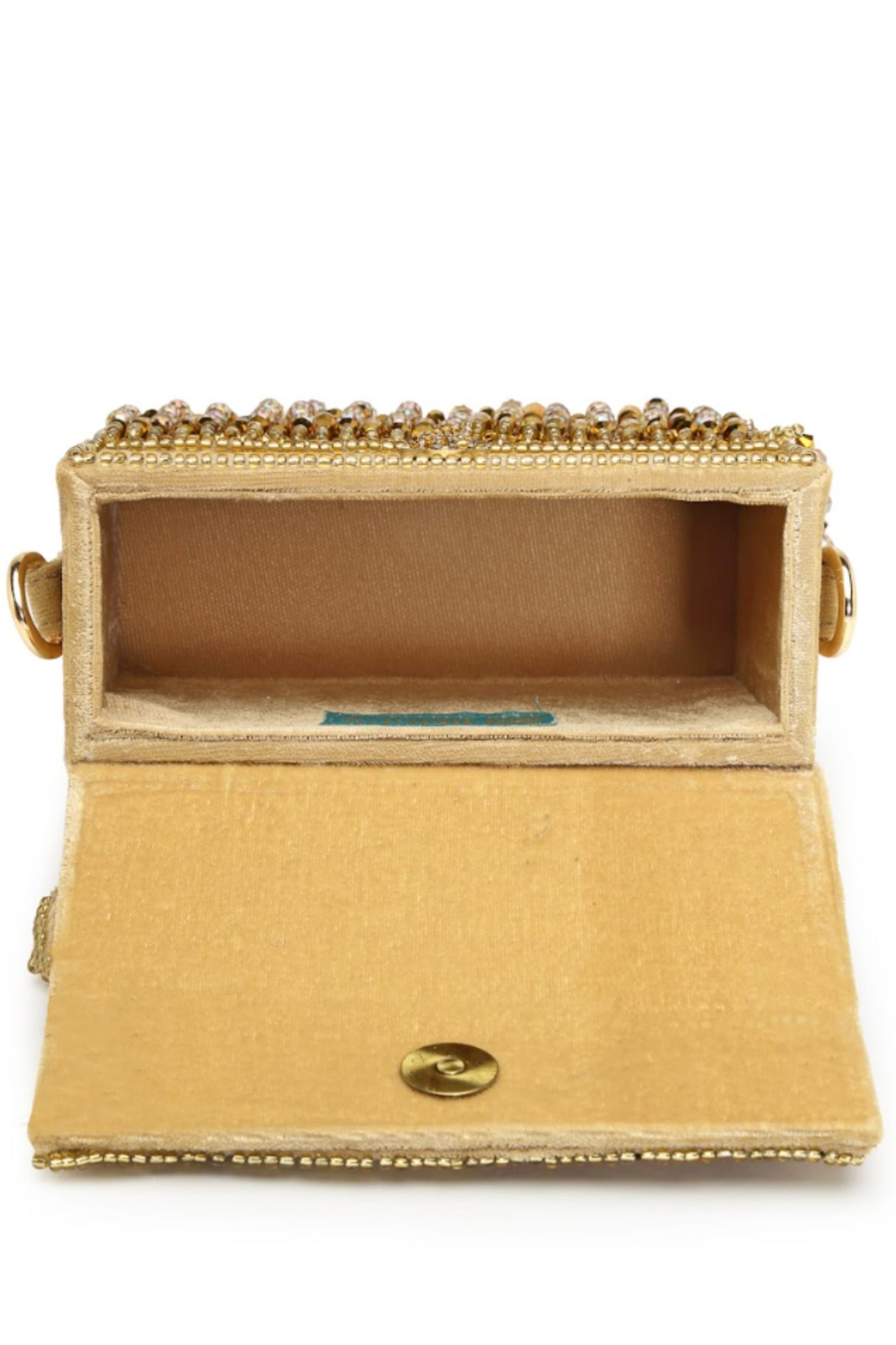 Bijoux by Priya Chandna Gold Rush Mini Box Clutch jewellery indian designer wear online shopping melange singapore