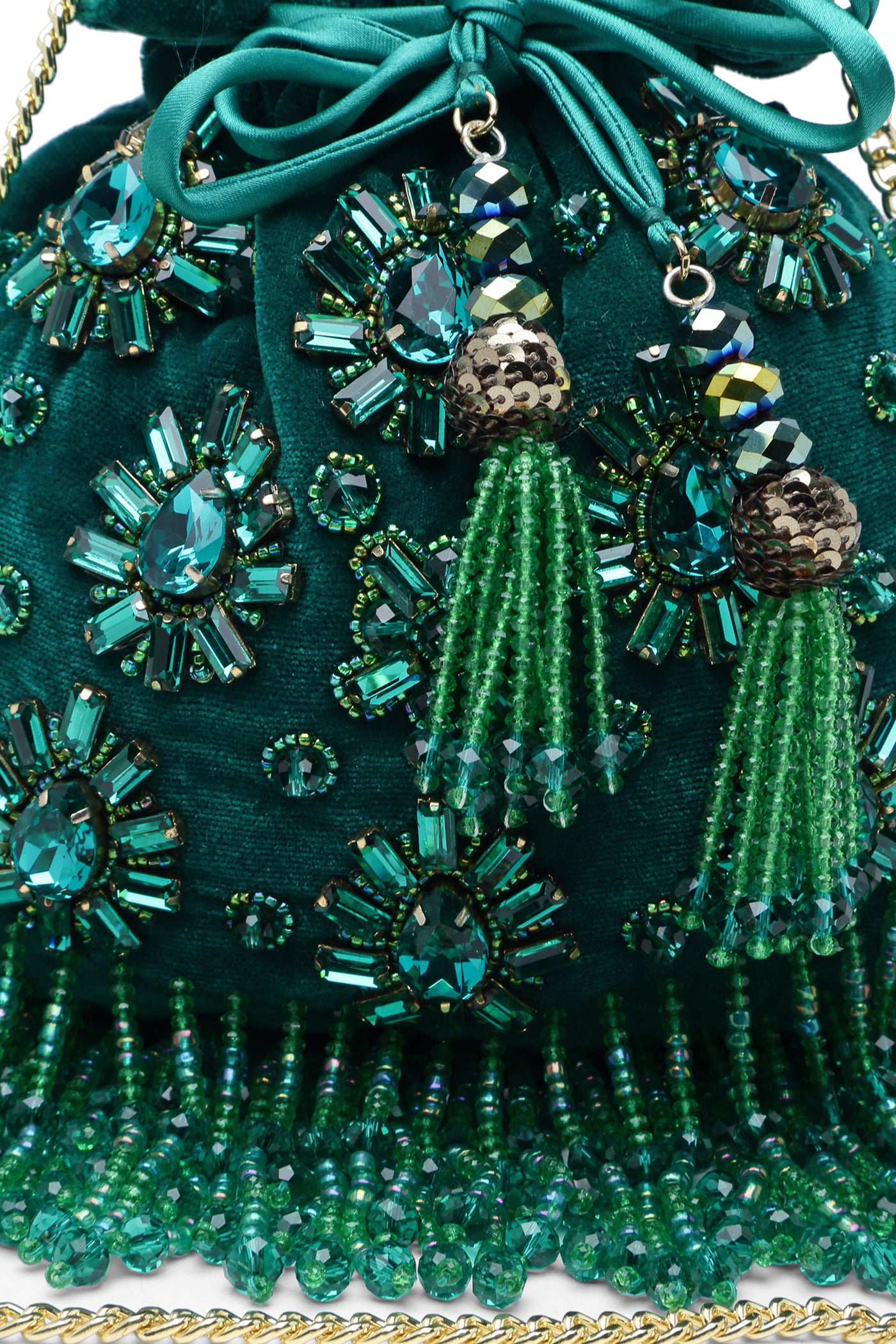 Bijoux by priya chandna green wilderness fashion accessories indian designer wear online shopping melange singapore