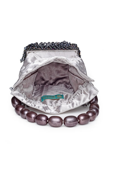 Bijoux by priya chandna Grey Box Clutch fashion accessories indian designer wear online shopping melange singapore