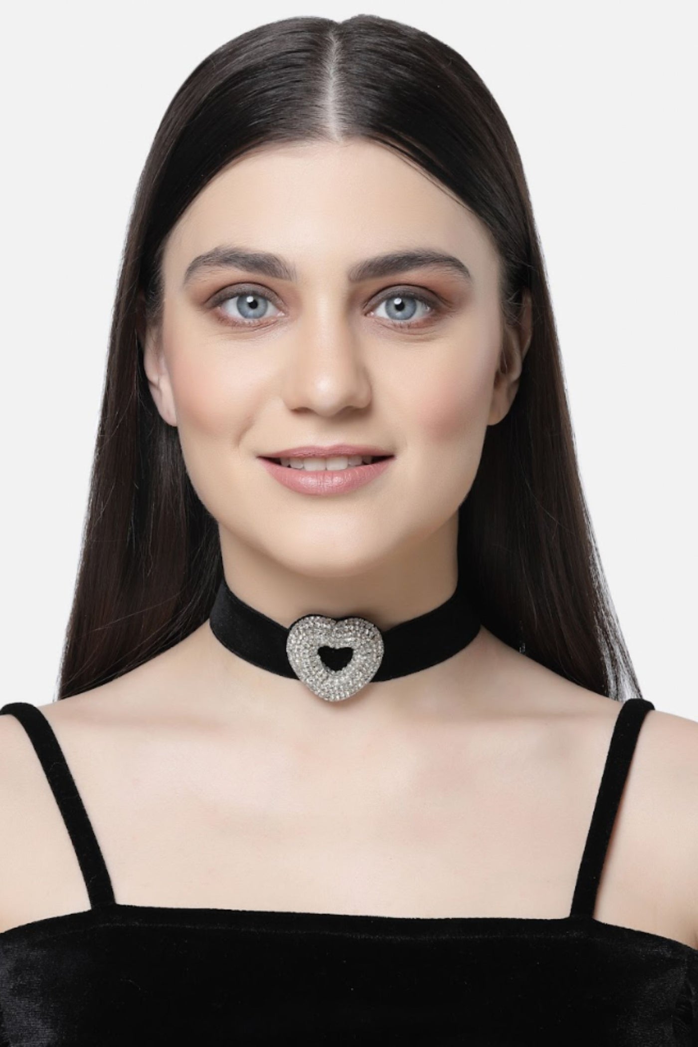 Bijoux by Priya Chandna Heart Shaped Choker Crystal jewellery indian designer wear online shopping melange singapore