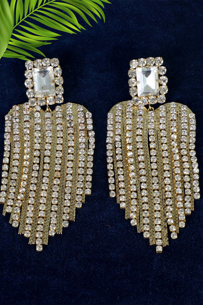 bijoux by priya chandna Icy Heart Earrings fashion jewellery online shopping melange singapore indian designer wear