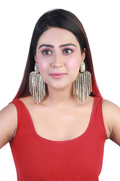 bijoux by priya chandna Icy Heart Earrings fashion jewellery online shopping melange singapore indian designer wear