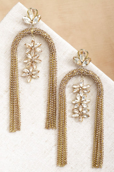 Bijoux by Priya Chandna Inverted 'U' Earrings jewellery indian designer wear online shopping melange singapore