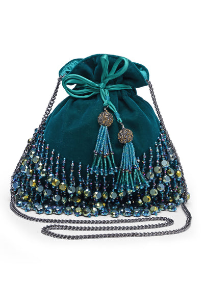 Bijoux by priya chandna jasmine and sea green fashion accessories indian designer wear online shopping melange singapore