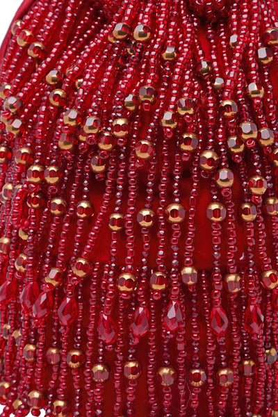 Bijoux by priya chandna Kiara Bucket Bag In Red fashion accessories indian designer wear online shopping melange singapore