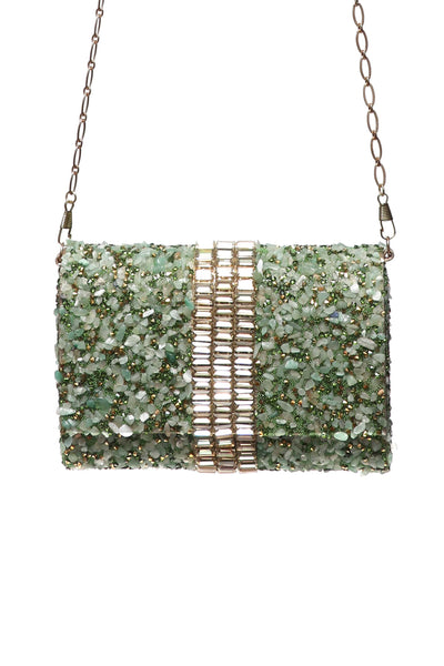 Bijoux by priya chandna Laila Crossbody Bag green accessories online shopping melange singapore indian designer wear