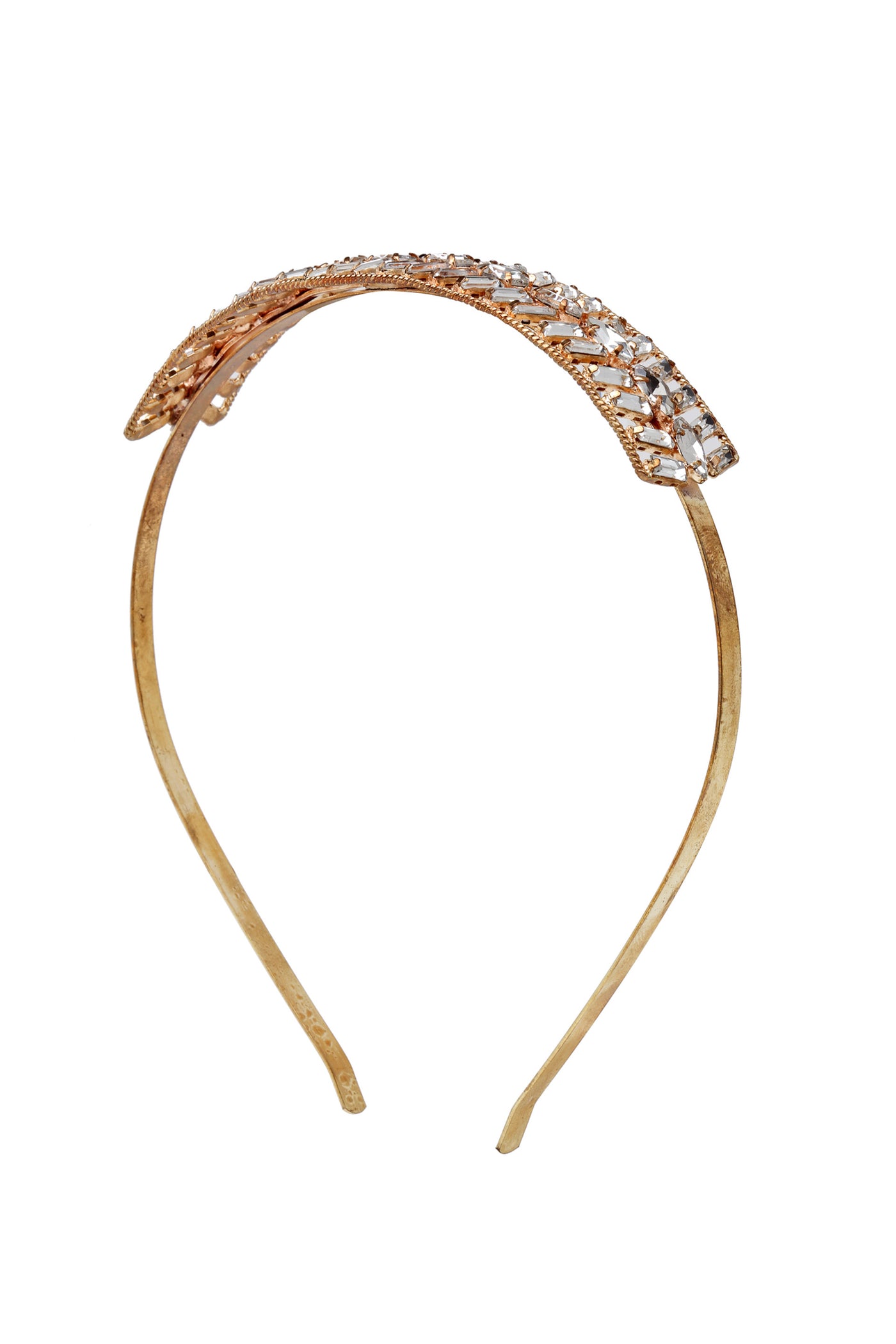 Bijoux by priya chandna Lavender Hair Band crystal and rose gold fashion accessories indian designer wear online shopping melange singapore