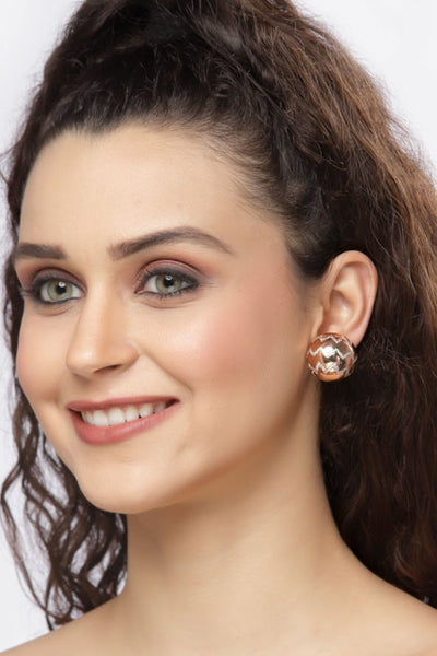 Bijoux by Priya Chandna Mini Buttons Rose Gold jewellery indian designer wear online shopping melange singapore