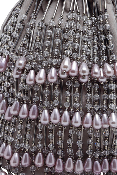 Bijoux by priya chandna Nargis Bucket Bag grey fashion accessories indian designer wear online shopping melange singapore