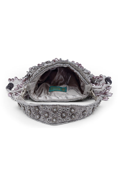 Bijoux by priya chandna Nargis Bucket Bag grey fashion accessories indian designer wear online shopping melange singapore