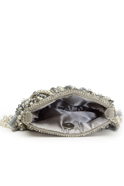 Bijoux by Priya Chandna Pearl Crystal Drop Nano Bag jewellery indian designer wear online shopping melange singapore