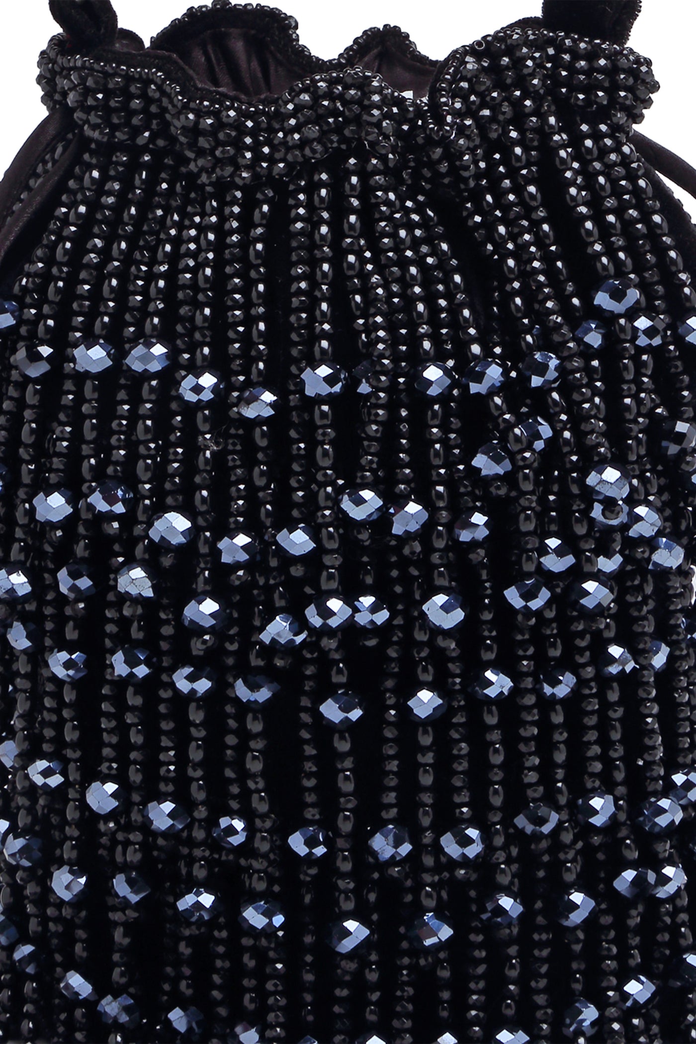 Bijoux by priya chandna rain drop potli black fashion accessories indian designer wear online shopping melange singapore