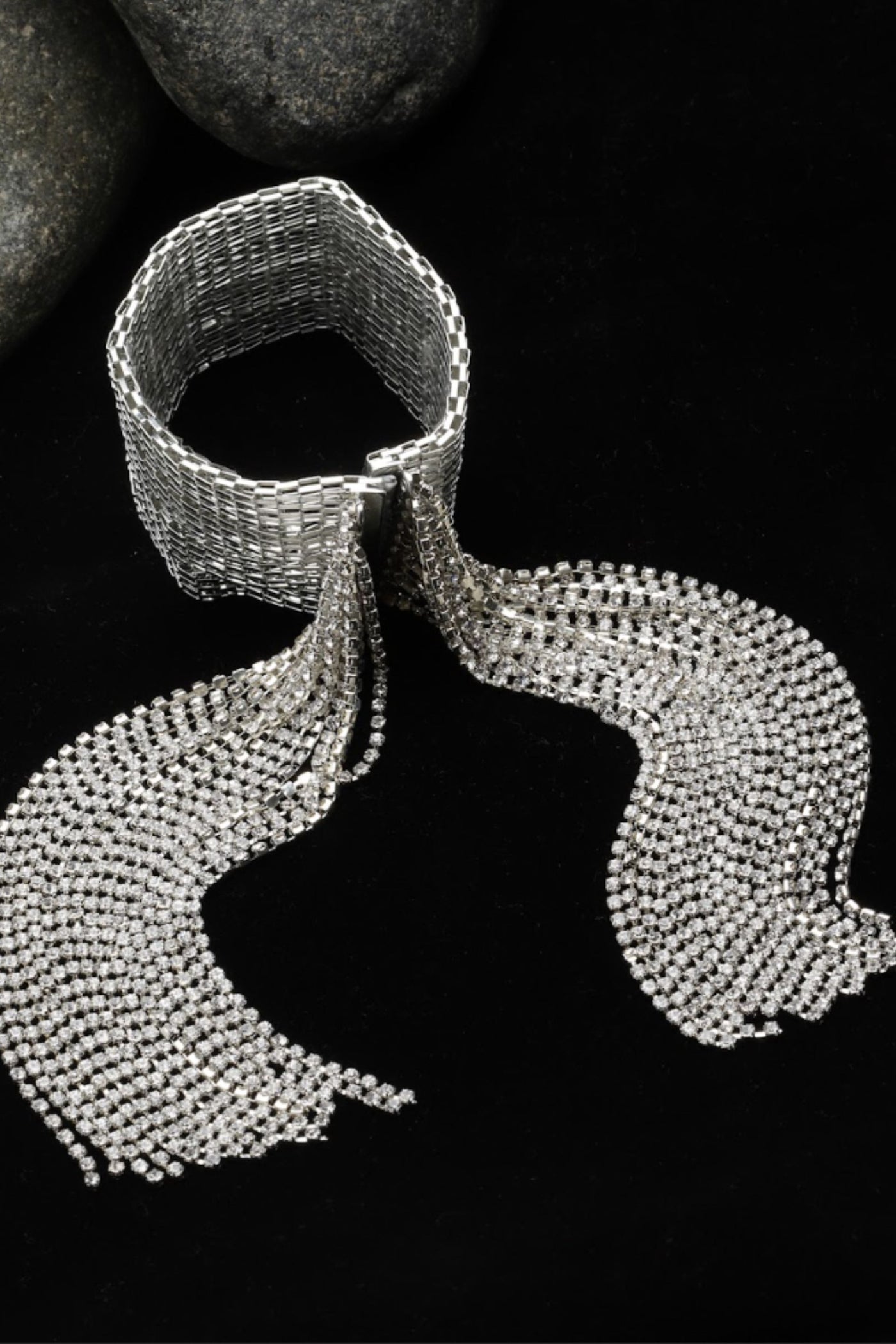 Bijoux by Priya Chandna Silver Waterfall Bracelet jewellery indian designer wear online shopping melange singapore