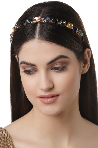 Bijoux by priya chandna Tulip Hair Band multicolor fashion accessories indian designer wear online shopping melange singapore